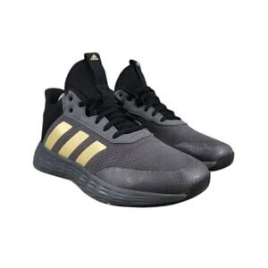 Adidas Shoes Kids 5 Athletic Trainers Own The Game Basketball Sneaker Youth Grey